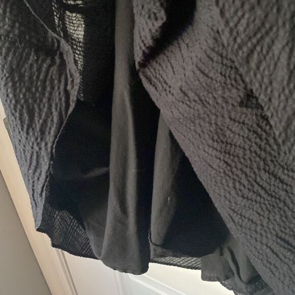 J. Crew Black Textured Halter Midi Dress Size 4 - Picture 5 of 9